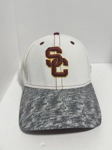 USC Trojans NCAA Sideline OnField White Gray New Era 39Thirty Flex Hat Cap L-XL - Picture 1 of 5