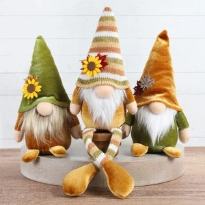 Fall Decor, 3PCS Fall Gnomes Plush for Tiered Tray Decor, Fall Decorations fo... - Picture 1 of 6