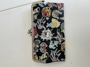 Bolso sin asas Tatuaje Cartera Bloqueo de beso Bolso de mano Marco Rockabilly Y2K Pinup Sirena - Imagen 1 de 8