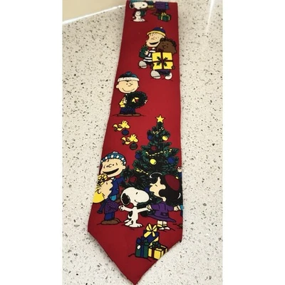 Corbata de Navidad Peanuts RARA DE COLECCIÓN, United Features Syndicate, Snoopy Charlie Brown Foto 1 de 4