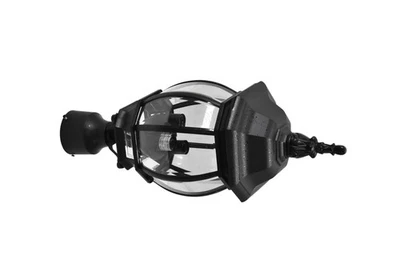 中央公园户外壁灯 3 灯黑色蔻驰玻璃底座型号 60-899 — 第 1/4 张图片