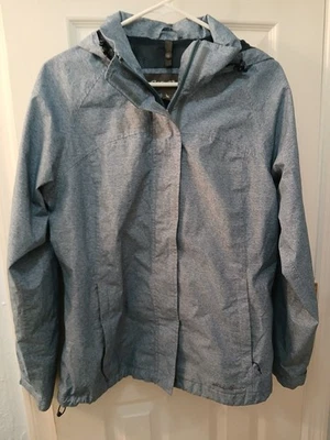 Chaqueta con Capucha Impermeable Eddie Bauer Para Mujer M WeatherEdge Azul 6306 Lluvia Viento Foto 1 de 4