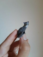 OOAK MINIATURE CAT 1:12