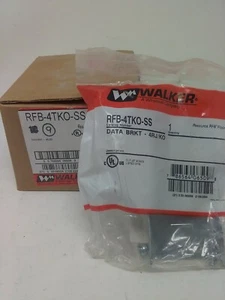 Wiremold Walker Soporte de caja de piso empotrada de acero poco profundo RFB-4TKO-SS - Imagen 1 de 3