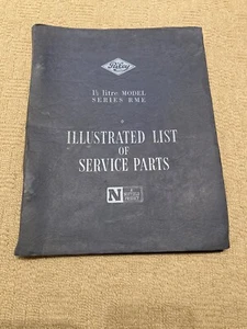 RILEY 1 1/2 Series RME Illustrated List Of Service Parts 1953 - Picture 1 of 4