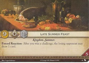 Late Summer Feast AGoT LCG 2.0 Game of Thrones All Men Are Fools 20 - Picture 1 of 1