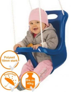 Baby-Schaukel Kleinkinder-Schaukel Rückenlehne Gurt Schaukel Kinderschaukel NEU - Bild 1 von 7
