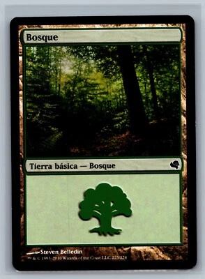Magic The Gathering SPANISH Magic Encyclopedia 2011 Forest #223/224 MTG TCG CCG - Image 1 of 2