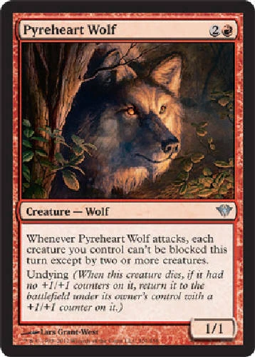 PYREHEART WOLF Dark Ascension MTG Magic the Gathering Cards DJMagic - Image 1 of 1