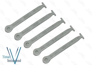 5 x John Bull B Embossed Rubber Cable Ties Grey Fits for Triumph AJS BSA @US - Picture 1 of 2