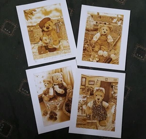 Four Teddy Bear Limited Edition Prints by the artist - Michael Quinlyn-Nixon - Picture 1 of 8