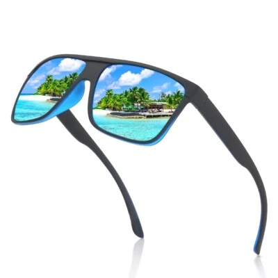 Square Polarized Sunglasses for Men Women Sport Driving Outdoor Sunglasses UV400 - Image 1 of 4