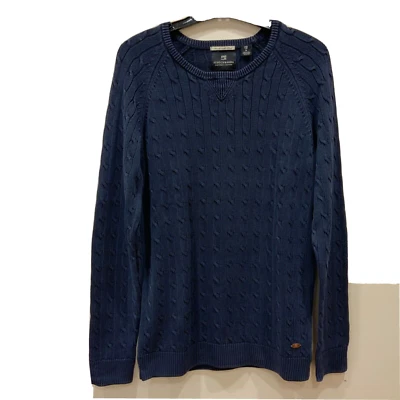 Suéter Scotch & Soda Tejido con Cable Cuello Redondo Redondo Para Hombres M NUEVO $148 se adapta a Pequeño Foto 1 de 4