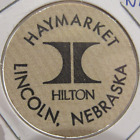 Vintage Hilton Haymarket Lincoln, NE Wooden Nickel - Token Nebraska Nebr.
