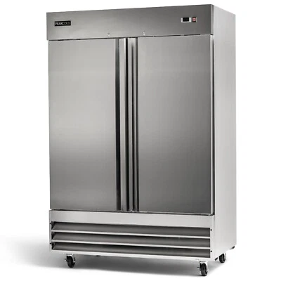 PEAKCOLD 2 Door Upright Commercial Reach In Stainless Steel Restaurant Freezer