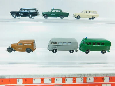 6X Brekina H0 Modello: DKW+VOLKSWAGEN/VW BULLY+FORD+MERCEDES-BENZ/MB #AV290-0,5 - Immagine 1 di 4