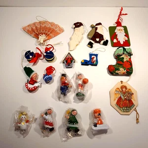 Christmas Ornaments Mixed Lot of 18 Vintage to Modern - Picture 1 of 6