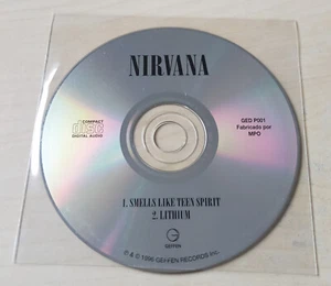 NIRVANA Smells Like Teen Spirit CD Promo 1996 2trk Geffen Portugal - Picture 1 of 1