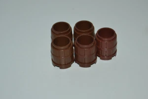 5x LEGO Fass Fässer Tonne Container- 2489 Braun Piraten,Ritter - Bild 1 von 1