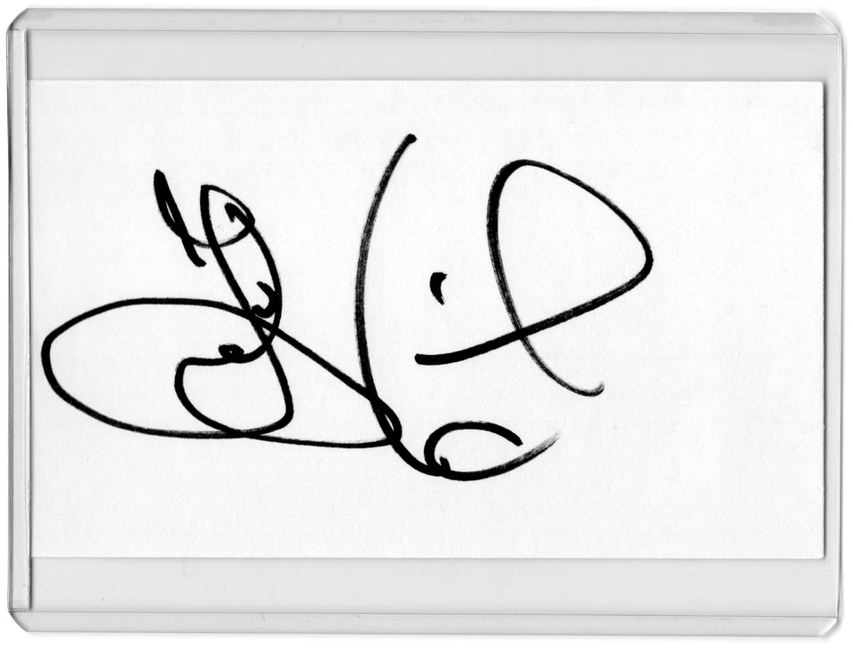 JESPER PARNEVIK PGA Tour Golf Auto Autographed Signed 3x5 Index Card B - Image 1 of 1