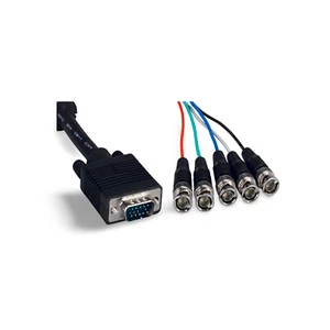 Cable de 3 pies 5 BNC macho a SUPER VGA HD15 macho - negro - Imagen 1 de 1