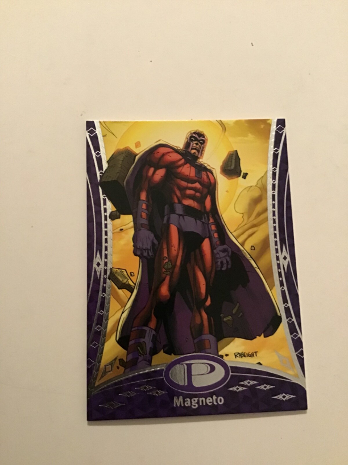2014 Marvel Premier SILVER base Magneto #/199 card 52