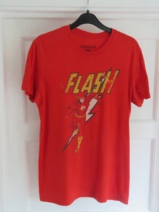 Men's The Flash Character T-Shirt Red Size M DC Comics All The Heroes - Picture 1 of 4