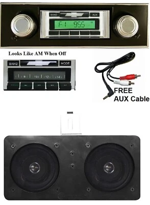 1967-1968 Radio Chevy Camaro w/ Black Bezel + Dash Speaker Stereo 230 ** W/ AC Foto 1 de 3