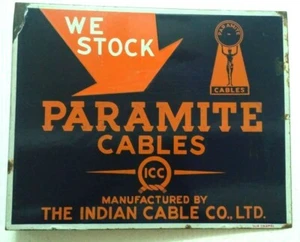 INDIA Vintage Porcelana Esmalte Tablero CABLE PARANITA PANEL DE MONTAJE AMBOS LADOS - Imagen 1 de 5