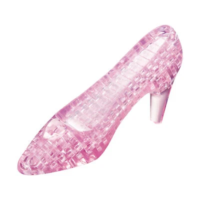 Nuevo - AreYouGame.com Rompecabezas de Cristal 3D - Zapatilla (Rosa): 44 Piezas - Edades 12+ Foto 1 de 4
