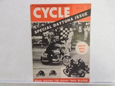 Cycle Magazine 1956 年 5 月 BSA 500 闪光灯 Harley Davidson Maico Scrambler B13812 — 第 1/4 张图片