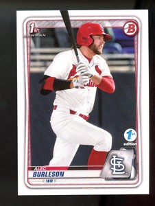 2020 Bowman Draft ALEC BURLESON #BD-45 1st Bowman St. Louis Cardinals