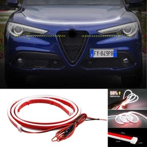 86" Dynamic LED Running Light Hood Strip Ambient Lamp For Alfa Romeo Stelvio - Imagen 1 de 9