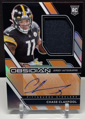 2020 Obsidian RC Jersey Autographs Electric Etch Orange #220 Chase Claypool /99 - Image 1 of 4