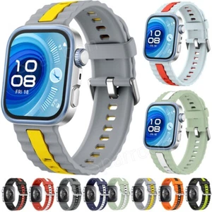 Silicone Watch Band Strap For Huawei Watch Fit 3 4 4 Pro Smartwatch Replacement - Picture 1 of 71