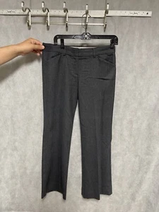 Theory Pants Women 4 Gray Flannel Academia Career Dressy Slacks Bootcut W30x29L - Picture 1 of 13