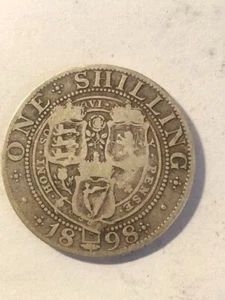 1898 Queen Victoria Shilling sehr guter Zustand - Bild 1 von 2