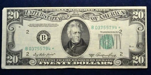 1950 A $20 Federal Reserve Star * Note Fr.2060-B* - Picture 1 of 2