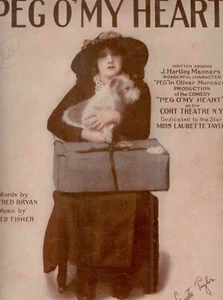 "Peg O' My Heart" - Laurette Taylor auf Cover - 1913 - Bild 1 von 1
