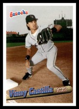 1996 Bazooka 71 Vinny Castilla   Colorado Rockies  Baseball Card