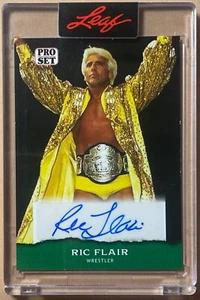 2022 Leaf Pro Set #PSA-RF1 Ric Flair Autografo Verde Parallelo Auto #3/3 - Foto 1 di 3