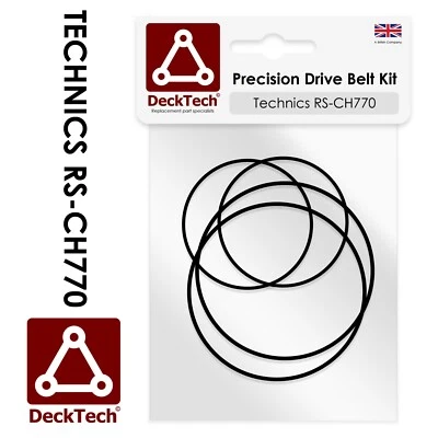 DeckTech Replacement Belts for Technics Cassette Player RS-CH770 RSCH770 - Image 1 of 3
