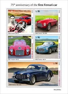 Sierra Leone - 2022 Ferrari Automobile, Enzo Ferrari - 5 Stamp Sheet - - Picture 1 of 1