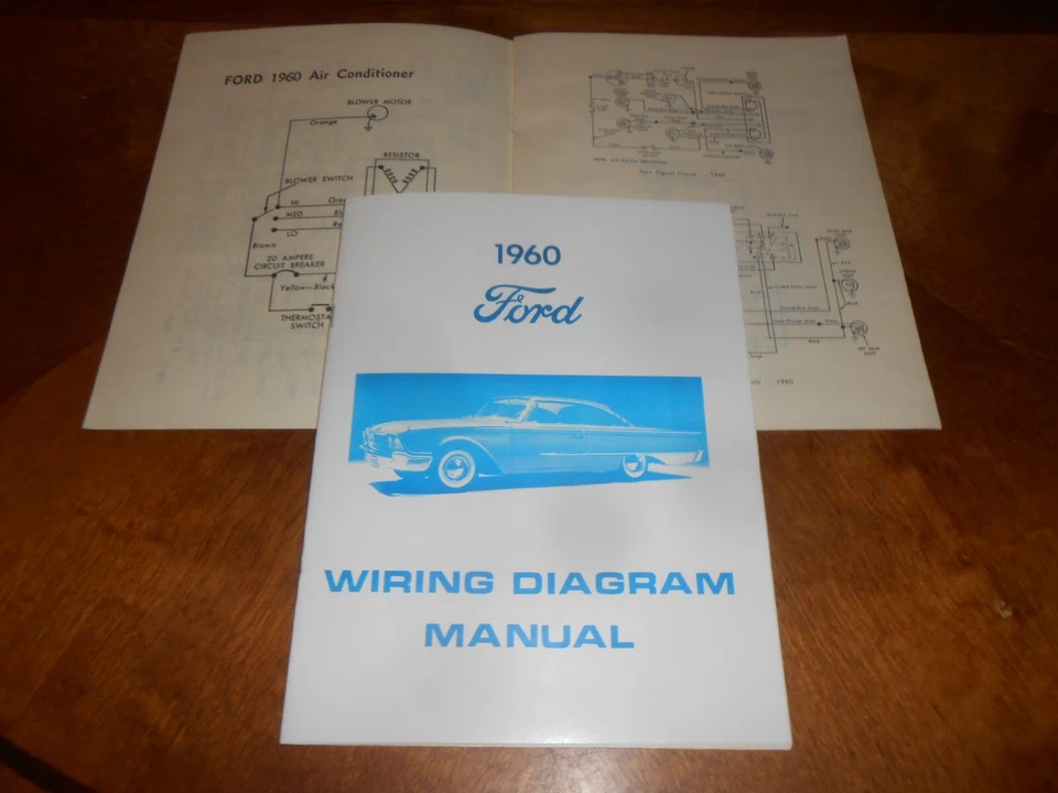 Ford 1960 diagrama de cableado manual / '60 Ford Diagrams / personalizado, Fairlane, etc. Foto 1 de 1