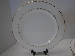 Royal Worcester Gold Chantilly Scroll überbackene runde Servierplatte hacken - Bild 1 von 2