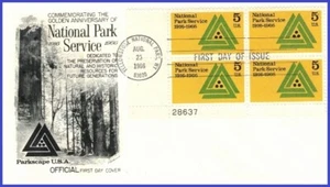USA5 #1314 U/A FLEETWOOD FDC PB4 National Park Service - Bild 1 von 1
