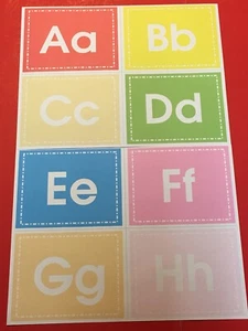 Learning Center Kit- Alphabets And Numbers 1 - 10 Laminated Cards - Large Set - Picture 1 of 4