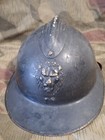 Adrian Stahlhelm 2. Weltkrieg mit Innenfutter Casque Belgin Löwe Steelhelmet