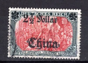 China 1906 Germania 2 1/2 $ Mi 47 I A L II PFI VF + usado, marca de agua, variedad - Imagen 1 de 1