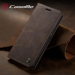 CASEME Magnetic Flip Retro Leather Wallet Stand Case Cover For OnePlus 8T 11 - Picture 1 of 16